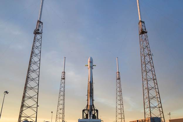 Falcon 9 Rocket On Launch Pad 40, Photo Courtesy SpaceX