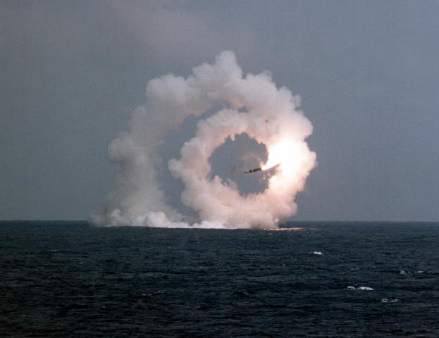 Trident II Failure From USS Tennessee 3-21-1989, File Photo Courtesy U.S. Navy