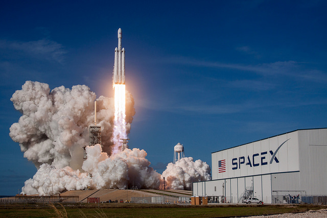 Falcon Heavy Launch View From Launch Pad 39A, Photo Courtesy SpaceX