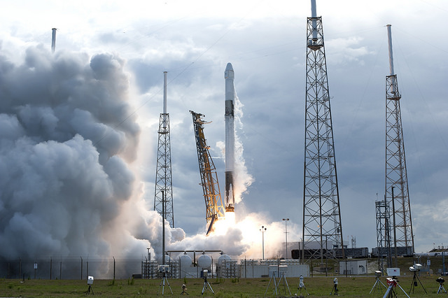 Falcon 9 CRS-14 Launch View From Launch Pad 40, Photo Courtesy NASA