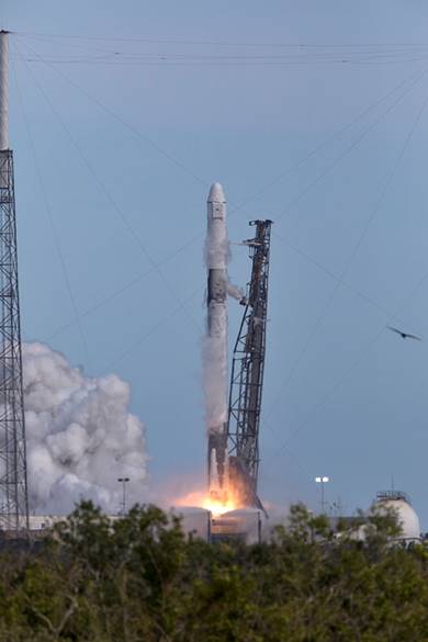 Falcon 9 CRS-14 Launch View From Press Site, Photo Courtesy NASA