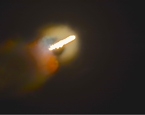Falcon 9 In Flight, Photo Courtesy Liz Allen/Lloyd Behrendt