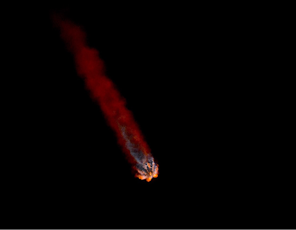 Falcon 9 Main Engine Cutoff, Photo Courtesy Liz Allen/Lloyd Behrendt