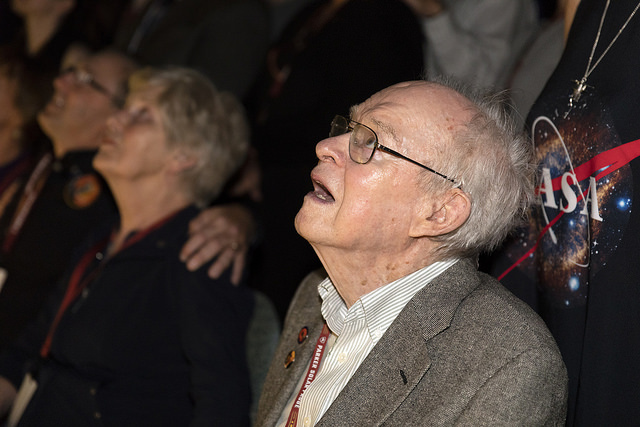 Dr. Eugene Parker Views Launch Of Parker Solar Probe, Photo Courtesy NASA