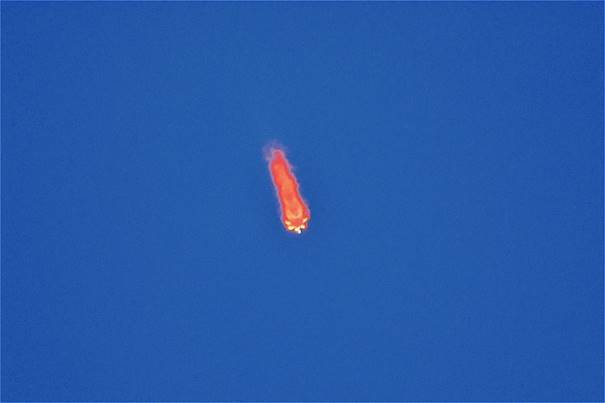 Falcon 9 GPS III-SV01 At Booster Engine Cutoff, Photo Courtesy Lloyd Behrendt