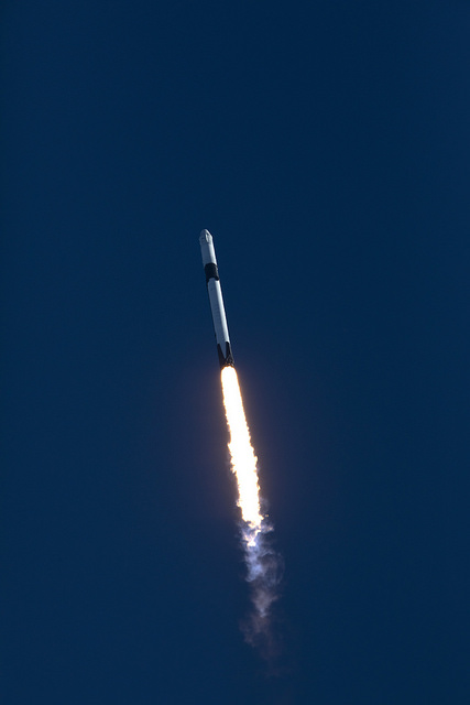 Falcon 9 CRS-16 In Flight, Photo Courtesy NASA