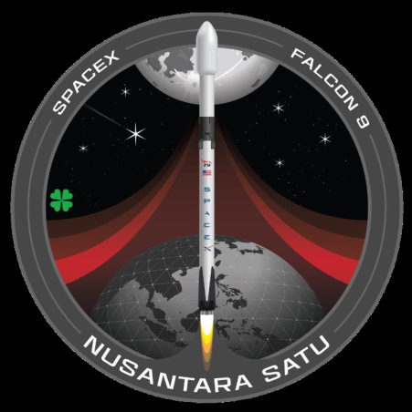 Falcon 9 Nusantara Satu Mission Insignia, Photo Courtesy SpaceX