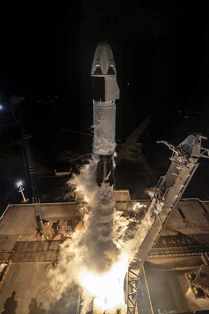 Falcon 9 Crew Dragon Demo-1 Launch, Photo Courtesy SpaceX