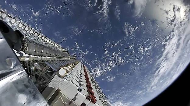 Starlink-1 Satellites Prior To Deployment, Photo Courtesy SpaceX