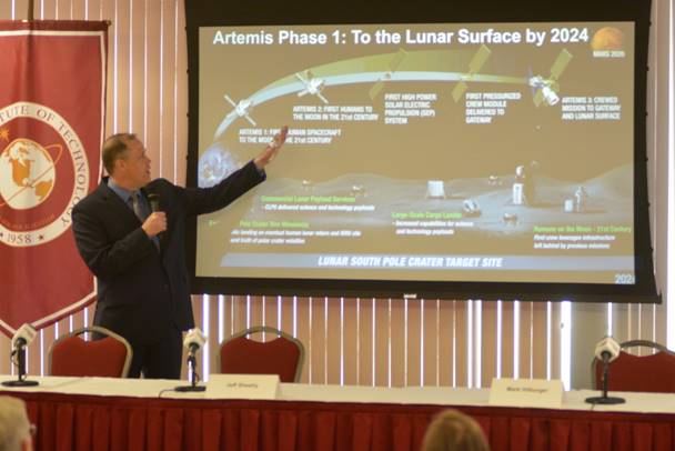 Bridenstine Highlights NASA Artemis Program, Photo Courtesy Lloyd Behrendt/Spaceline