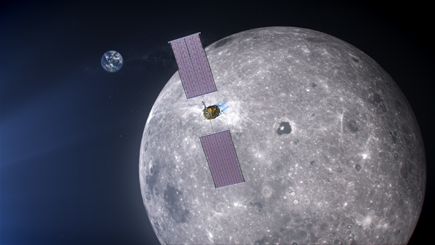 Artist Conception Of Lunar Gateway Power And Propulsion Element, Photo Courtesy NASA