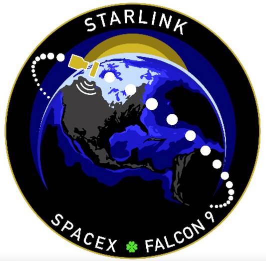 Falcon 9 Starlink-1 Mission Insignia, Photo Courtesy SpaceX