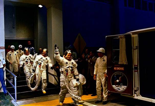 Apollo 11 Crew Departs For Launch Pad, File Photo Courtesy NASA