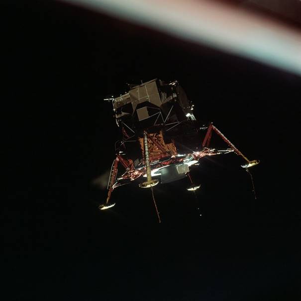 Eagle Departs CSM For The Moon, File Photo Courtesy NASA