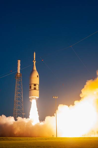 Abort Test Booster Launches Launch Abort System, Photo Courtesy NASA