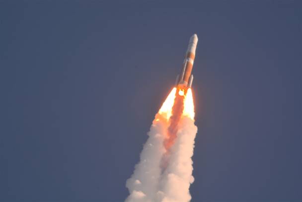 Delta IV GPS III-SV02 In Flight, Photo Courtesy Lloyd Behrendt/Spaceline