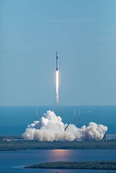 Falcon 9 CRS-19 Launch, Photo Courtesy NASA