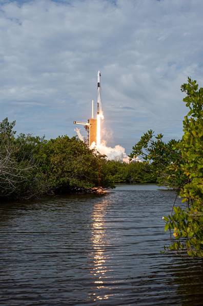 Falcon 9 Crew Dragon Launch, Photo Courtesy NASA