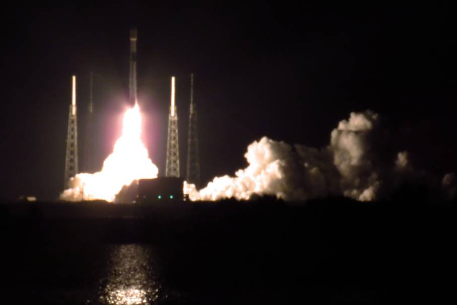 Falcon 9 Starlink V1.0-L22 Launch, Photo Courtesy Carleton Bailie Spaceline