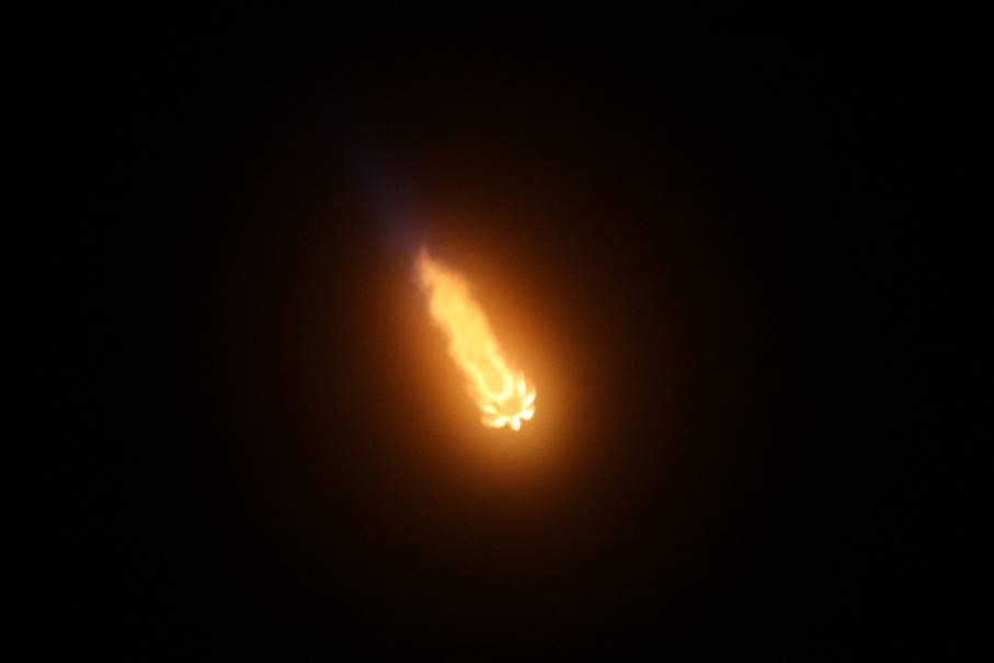 Falcon 9 Starlink V1.0-L22 Downrange, Photo Courtesy Carleton Bailie Spaceline