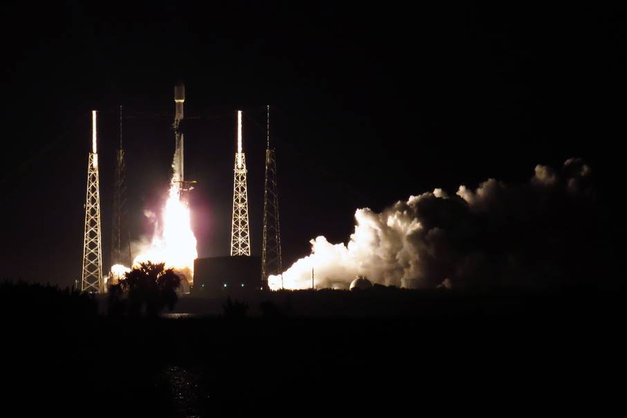 Falcon 9 Starlink V1.0-L20 Launch, Photo Courtesy Carleton Bailie Spaceline