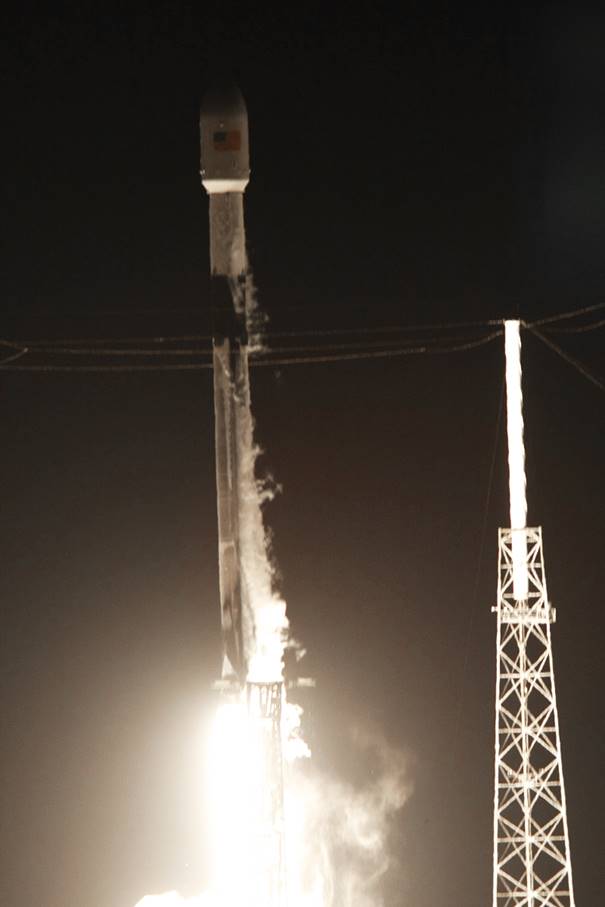 Falcon 9 Starlink V1.0-L18 Launch, Photo Courtesy Carleton Bailie Spaceline