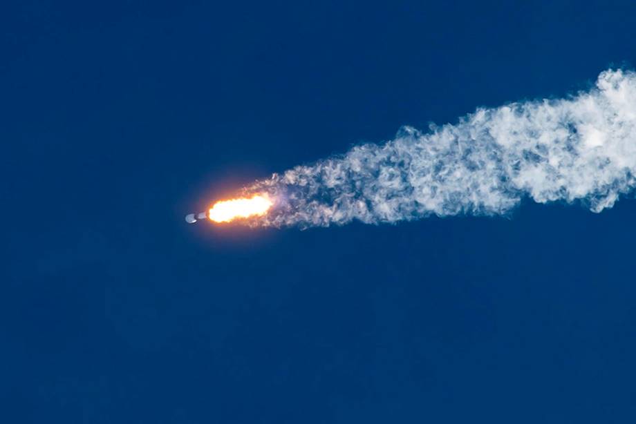Falcon 9 Starlink V1.0-L16 In Flight, Photo Courtesy SpaceX