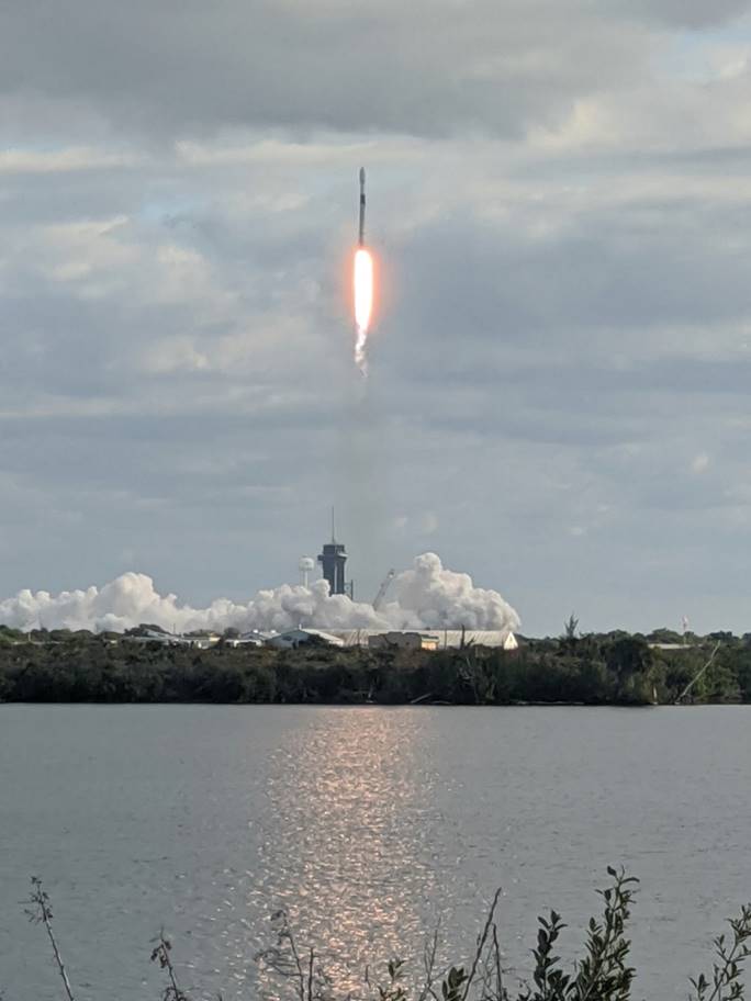 Falcon 9 NROL-108 Launch, Photo Courtesy Cliff Lethbridge Spaceline

