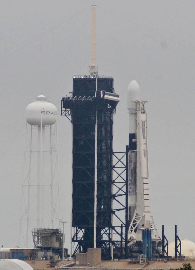 Falcon 9 NROL-108 On Launch Pad 39A, Photo Courtesy Liz Allen Spaceline