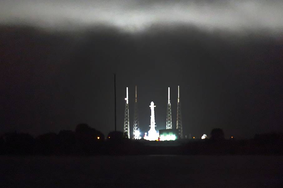 Falcon 9 On Launch Pad 40, Photo Courtesy Carleton Bailie Spaceline