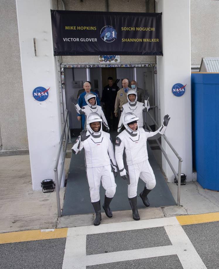 Crew-1 Astronauts Depart For Launch, Photo Courtesy NASA
