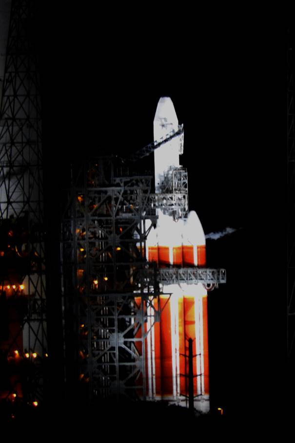 Delta IV Heavy NROL-44 Launch Pad Abort, Photo Courtesy Liz Allen, Spaceline