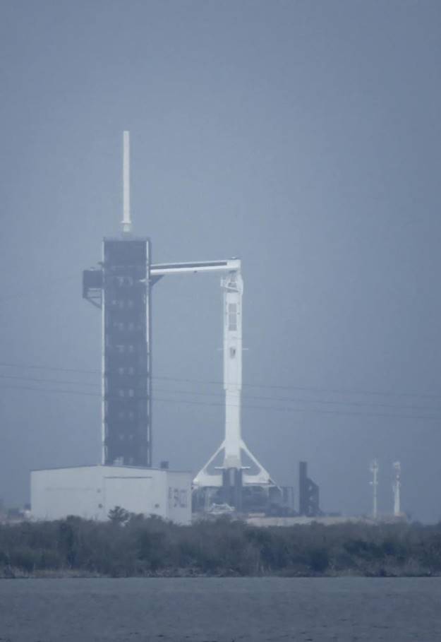 Falcon 9 Crew Dragon Demo-2 On Launch Pad, Photo Courtesy Carleton Bailie Spaceline