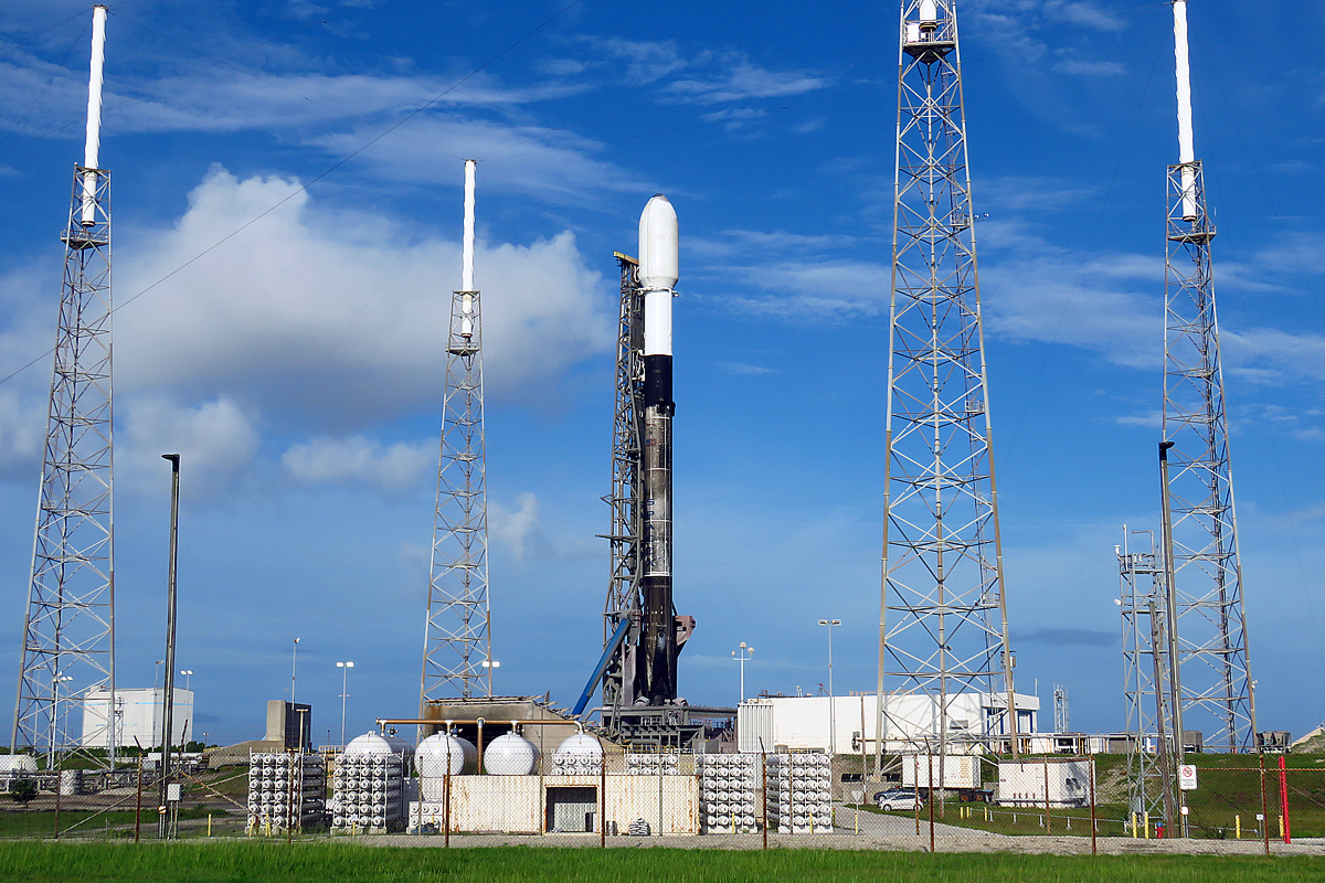 Falcon 9 Transporter-2 On Launch Pad 40, Photo Courtesy Carleton Bailie-Spaceline