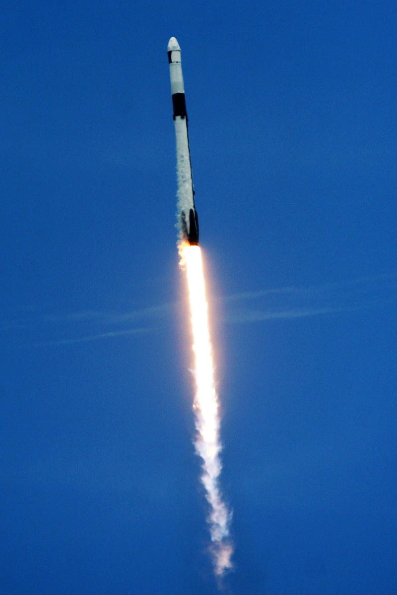 Falcon 9 CRS-22 In Flight, Photo Courtesy Carleton Bailie, Spaceline