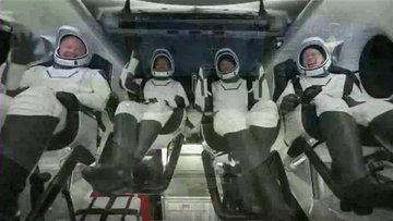 Inspration4 Crew Following Splashdown, Photo Courtesy SpaceX