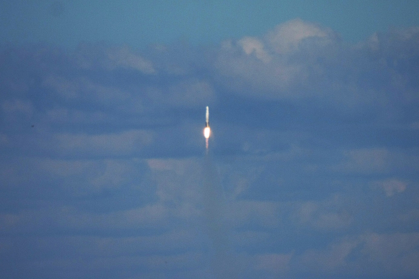 Astra Rocket 3.3 In Flight, Photo Courtesy Carleton Bailie, Spaceline