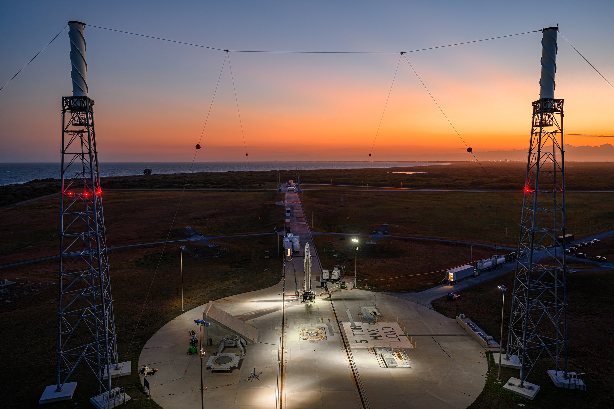 Astra Rocket 3.3 On Launch Pad 46, Photo Courtesy Astra