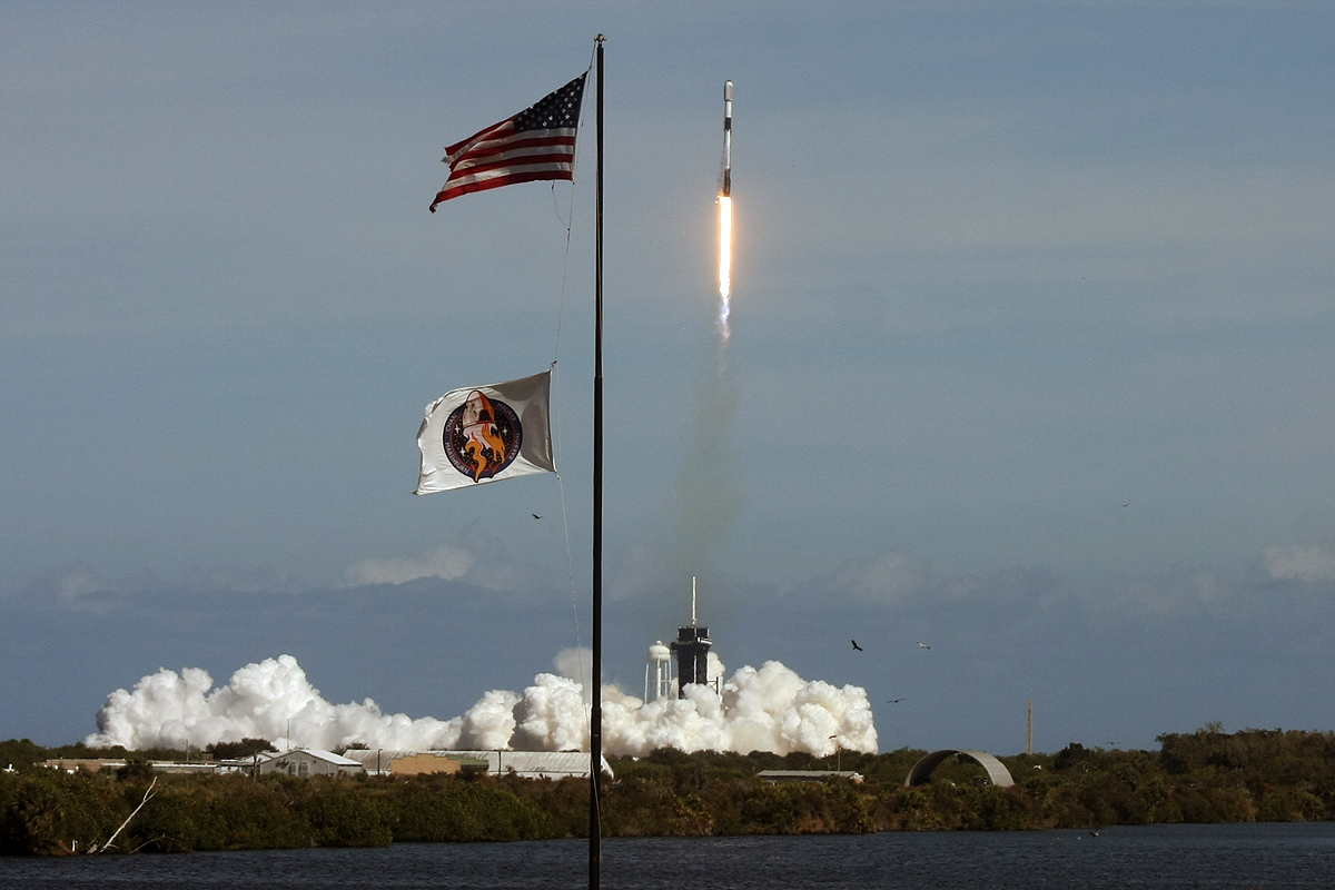 Falcon 9 Starlink 4-7 Launch, Photo Courtesy Carleton Bailie, Spaceline