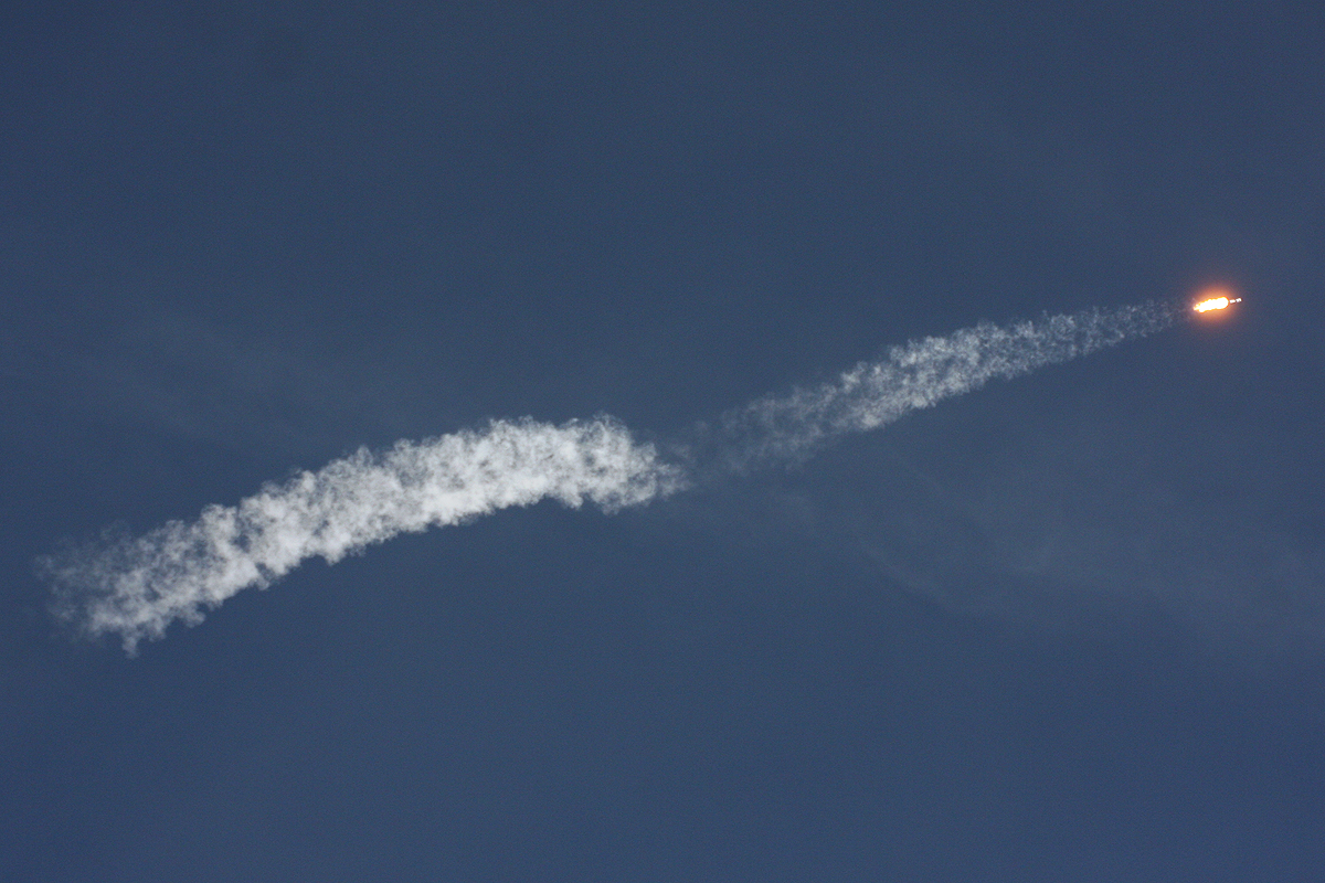 Falcon 9 Starlink 4-7 Downrange, Photo Courtesy Carleton Bailie, Spaceline