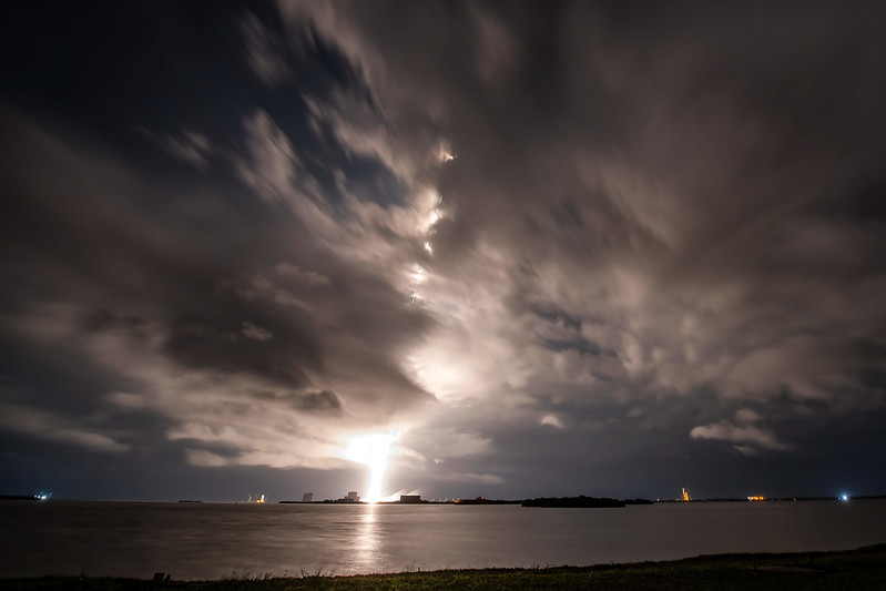 Falcon 9 Starlink 4-12 Streak Shot, Photo Courtesy SpaceX
