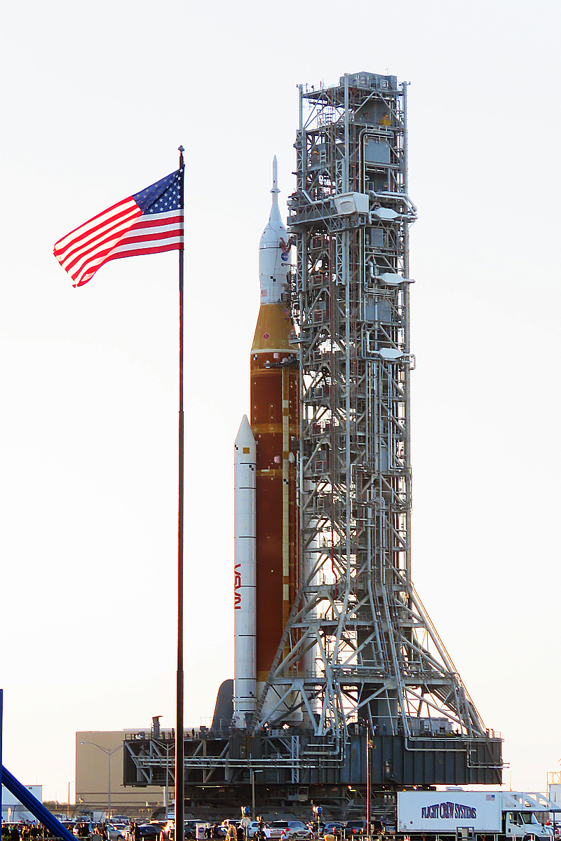 SLS Rollout, Photo Courtesy Carleton Bailie, Spaceline