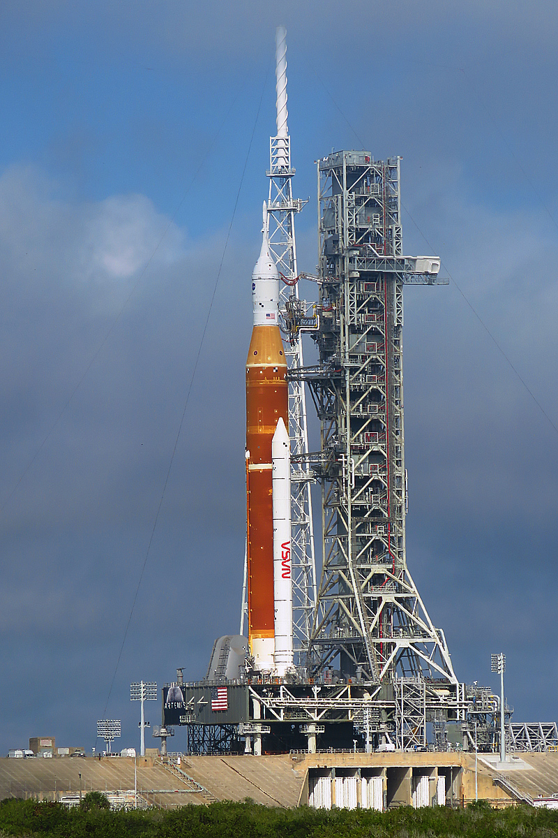 SLS On Launch Pad 39B, Photo Courtesy Carleton Bailie, Spaceline