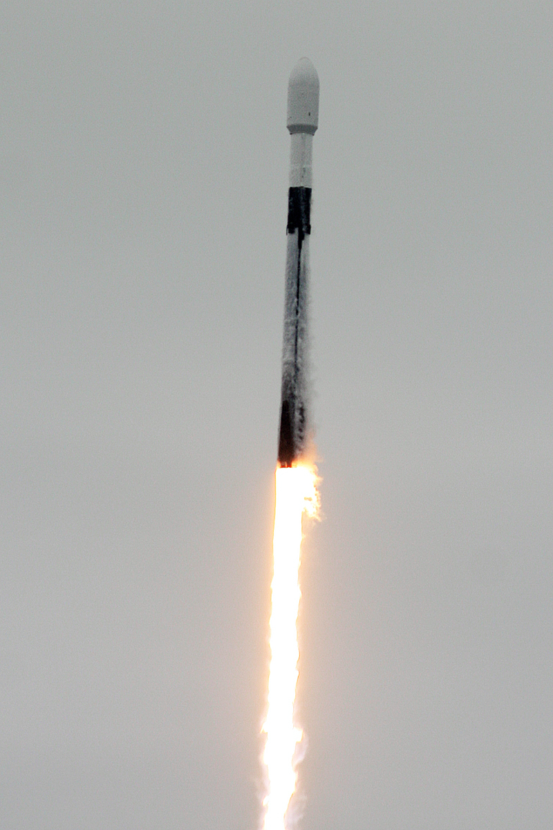 Falcon 9 Transporter-4 In Flight, Photo Courtesy Carleton Bailie, Spaceline