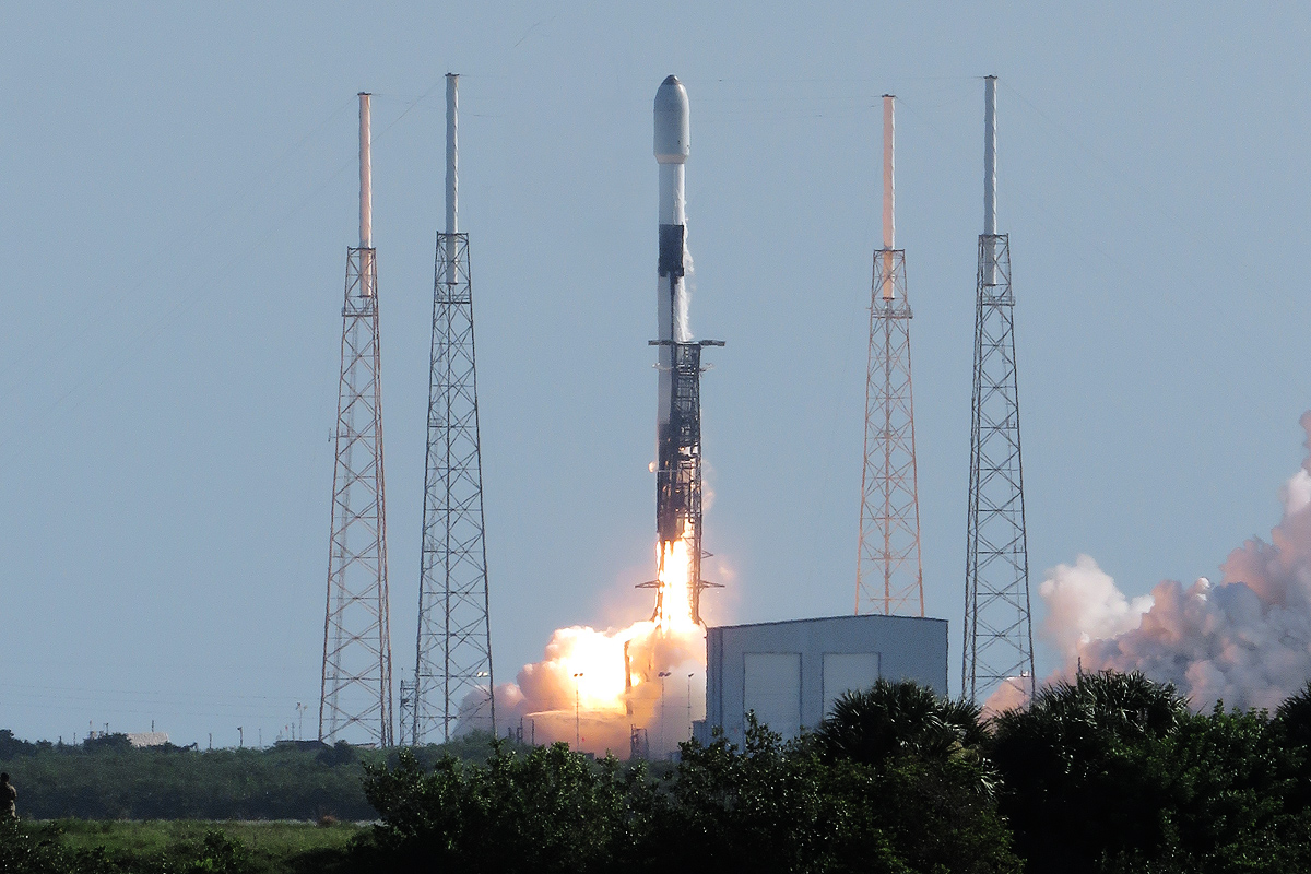 Falcon 9 Starlink 4-21 Launch, Photo Courtesy Carleton Bailie, Spaceline