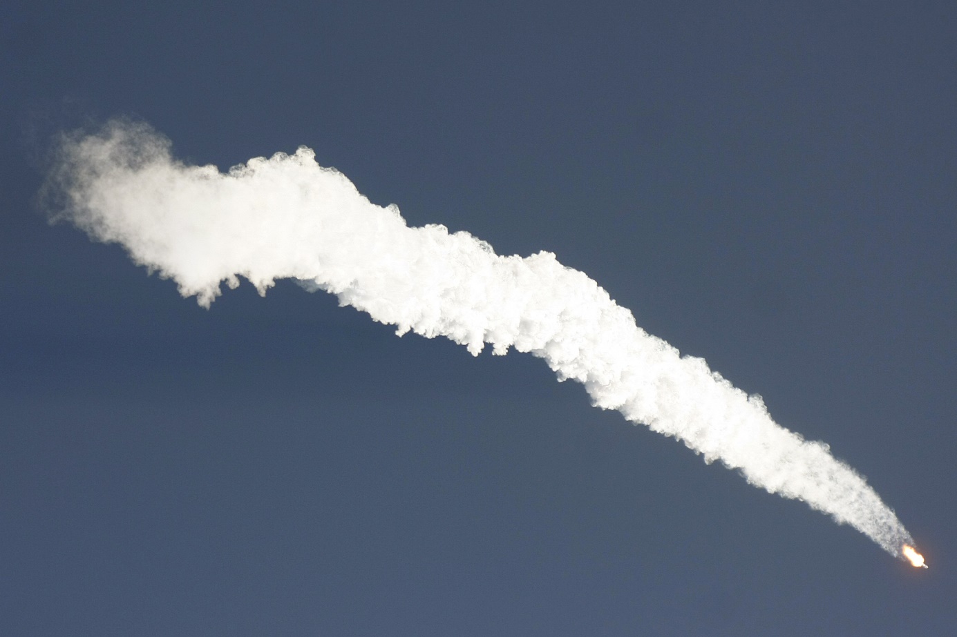 Falcon 9 Starlink 4-21 Downrange, Photo Courtesy Carleton Bailie, Spaceline