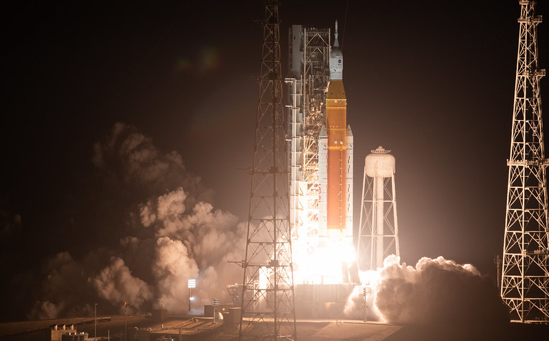 Space Launch System Artemis-I Launch, Photo Courtesy NASA