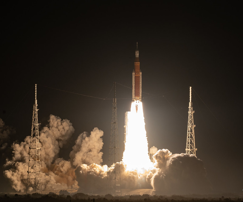 Space Launch System Artemis-I Launch, Photo Courtesy NASA