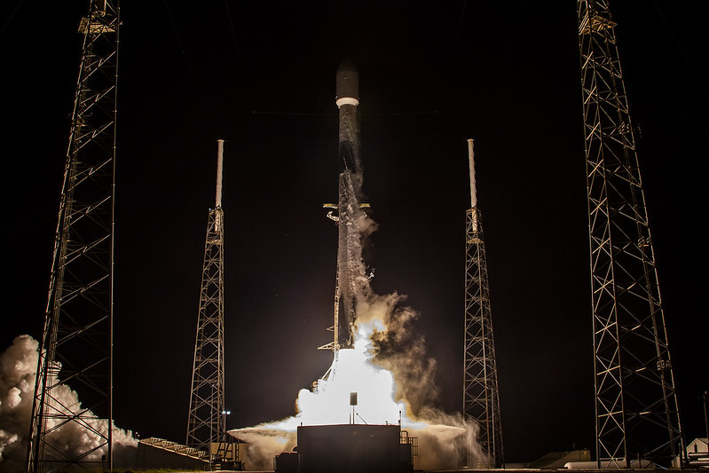 Falcon 9 Hotbird-13G Launch, Photo Courtesy SpaceX