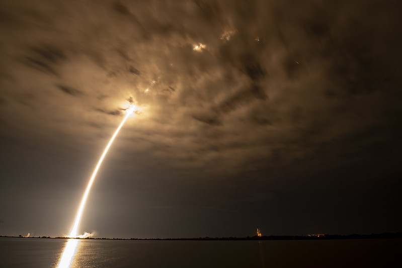 Falcon 9 Hotbird-13G Streak Shot, Photo Courtesy SpaceX